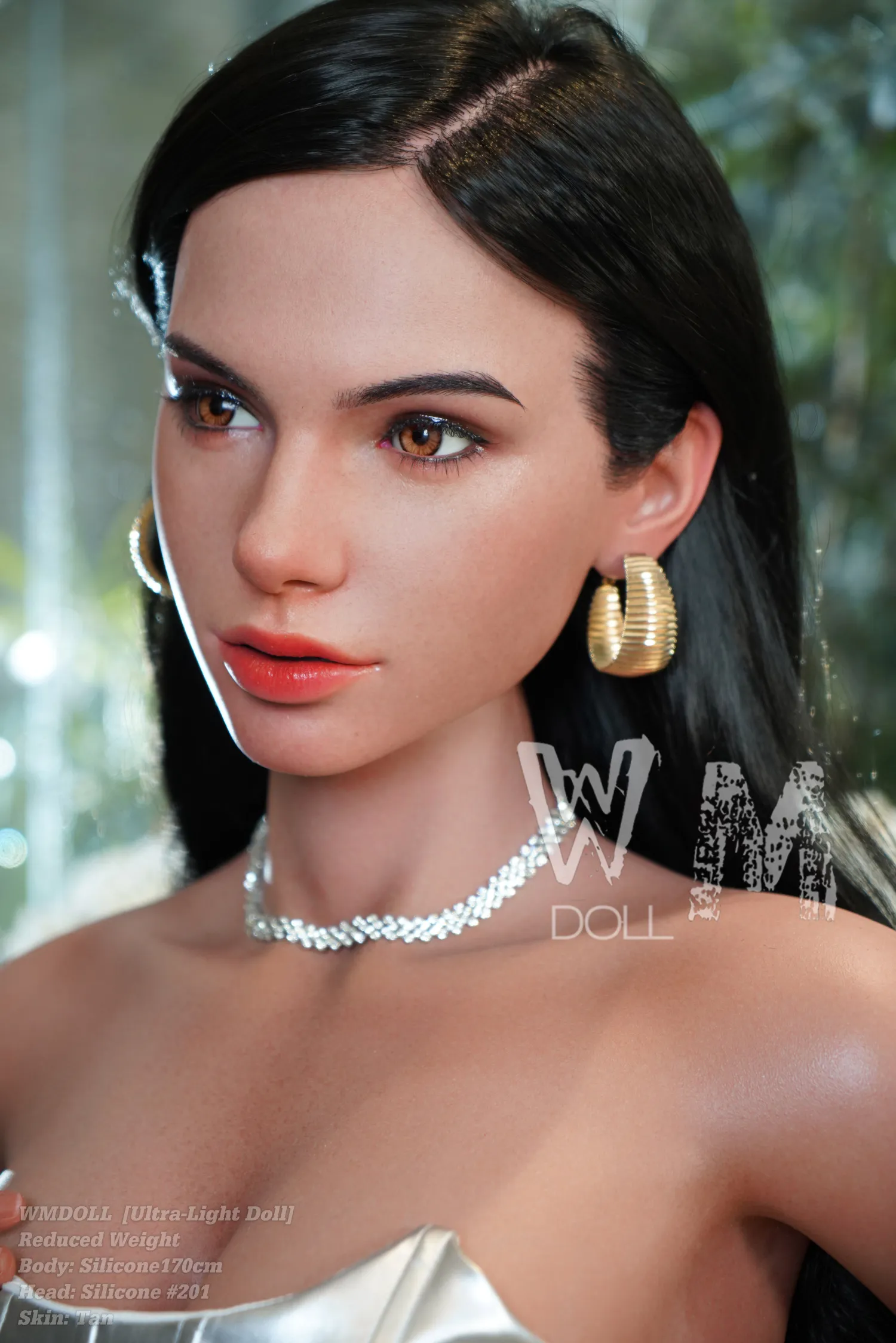 170cm (5ft7) D-Cup Ultra-Light Silicone， Lifelike doll Silicone Sex Doll Head #201- In US Stock